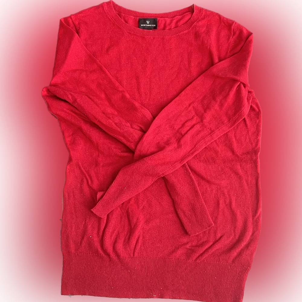 Worthington Red Sweater